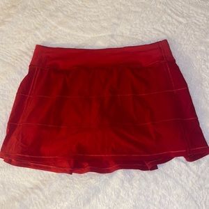 Lululemon Pace Rival Skirt *Tall Dark Red